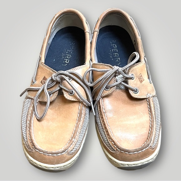 Sperry Tarpon Boat Shoes Leather Sz 9 - Picture 11 of 16